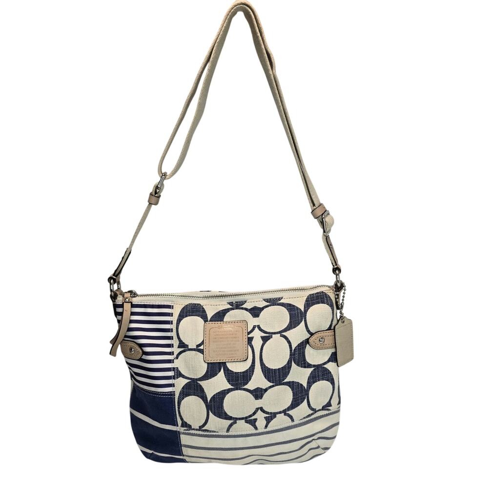 Coach Daisy denim patchwork bag
